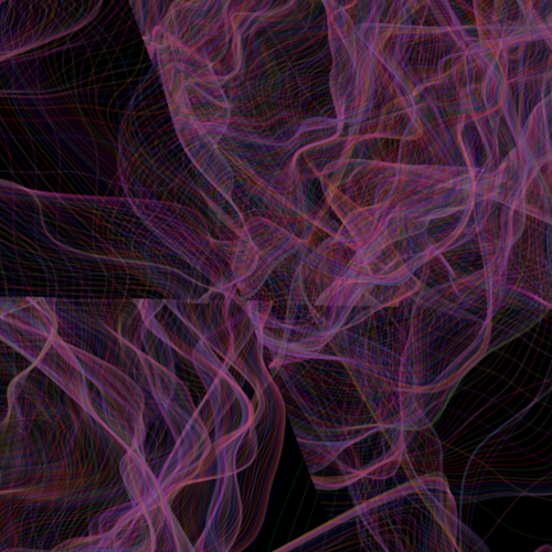 detail of a picture made with generative art code that looks like a purple nebula